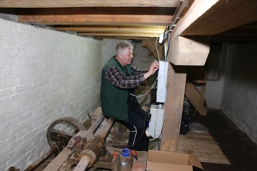 Elt-Anschluss im Keller der Mühle