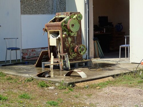 Die Maschine wird gründlich gereinigt