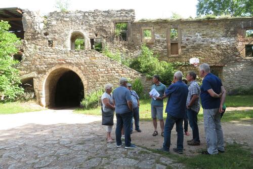 Auf der Burg Wendelstein.