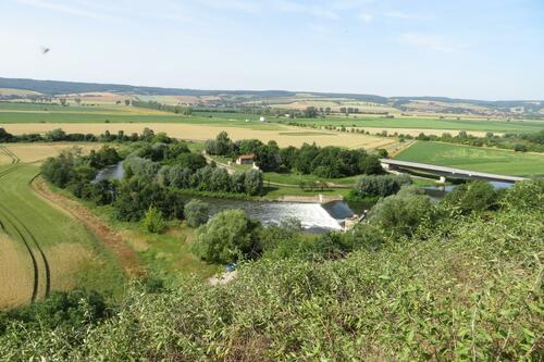 Blick vom Wendelstein auf die Unstrut.