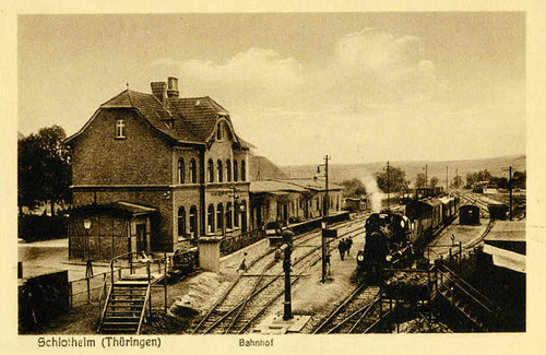 Image: 08_Schlotheim_Bahnhof_um_1920 Bahnhof um 1920
