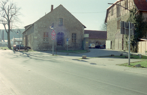 Image: Neg-Nr_5 ehem. Remter (Versammlungsraum und Speisesaal); rechts ehemalige Klosterkirche