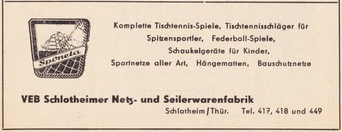 Firmenannonce aus dem Jahr 1959